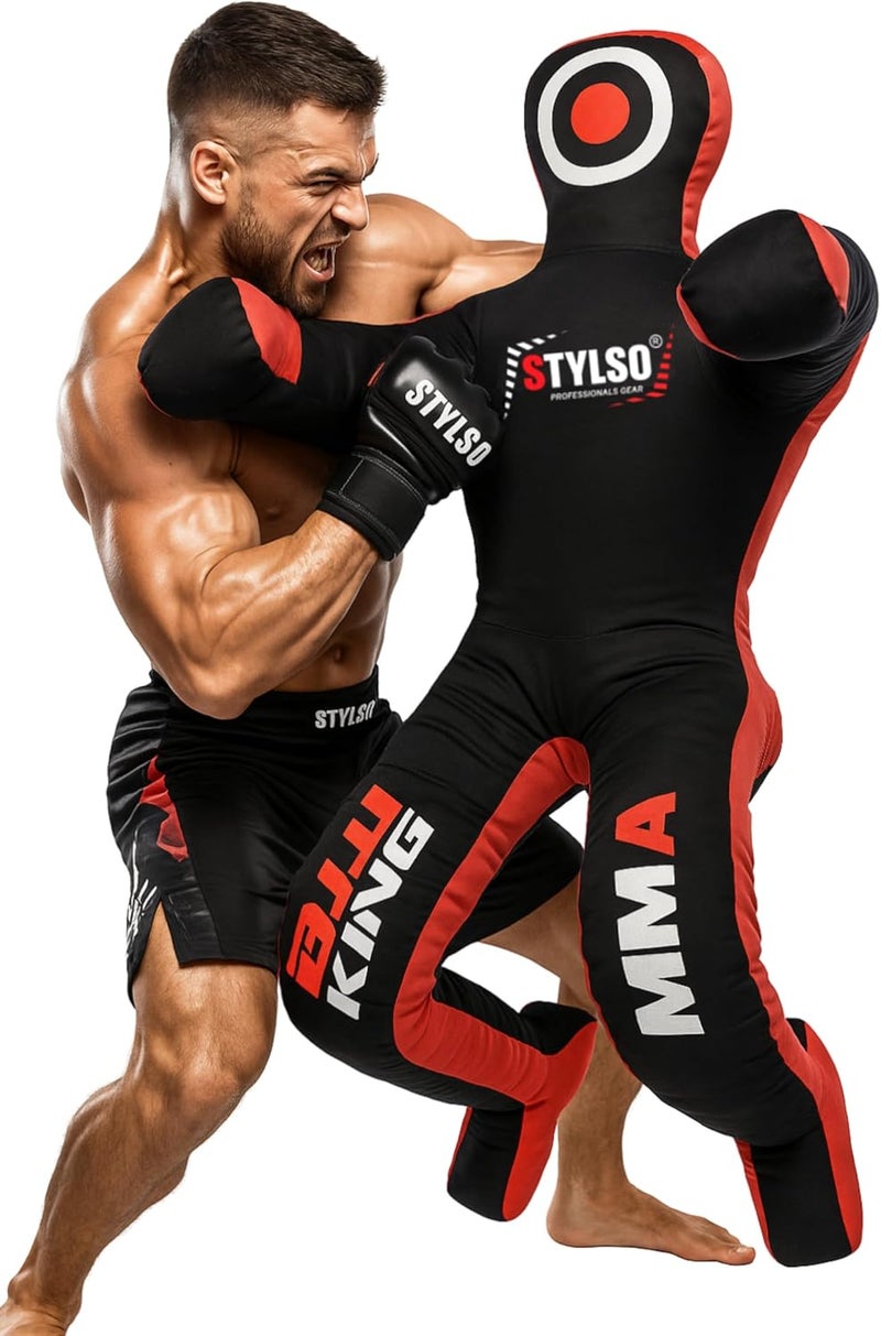 Stylso Grappling Dummy for Adults, Unfilled Wrestling Dummy, Hanging Jiu Jitsu Dummy for BJJ, MMA, Judo, Karate, Martial Arts - Image 1